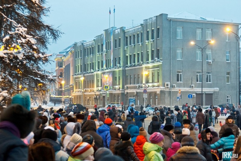 Открытие главной городской елки в Иркутске. Фото Владимира Смирнова.