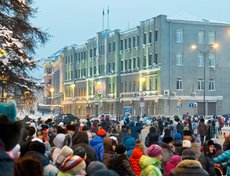 Открытие главной городской елки в Иркутске. Фото Владимира Смирнова.