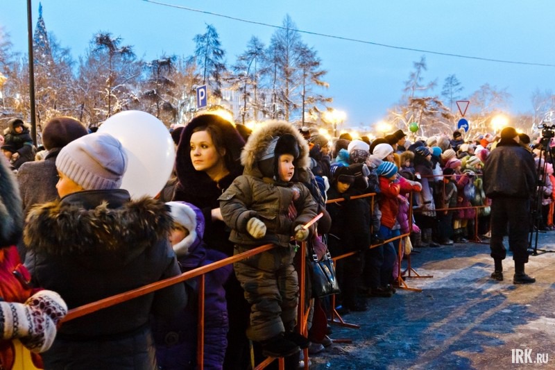 Открытие главной городской елки в Иркутске. Фото Владимира Смирнова.