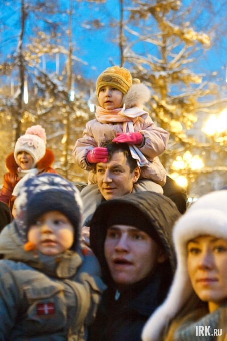 Открытие главной городской елки в Иркутске. Фото Владимира Смирнова.