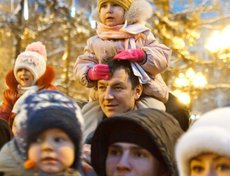 Открытие главной городской елки в Иркутске. Фото Владимира Смирнова.