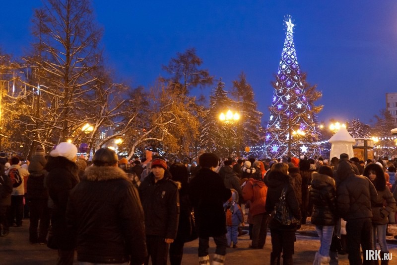 Открытие главной городской елки в Иркутске. Фото Владимира Смирнова.