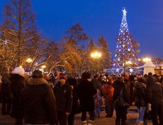 Открытие главной городской елки в Иркутске. Фото Владимира Смирнова.