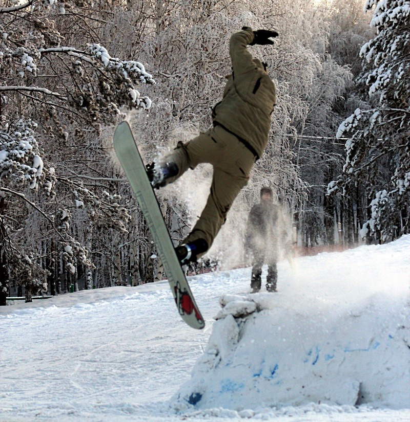 На горке в Академгородке