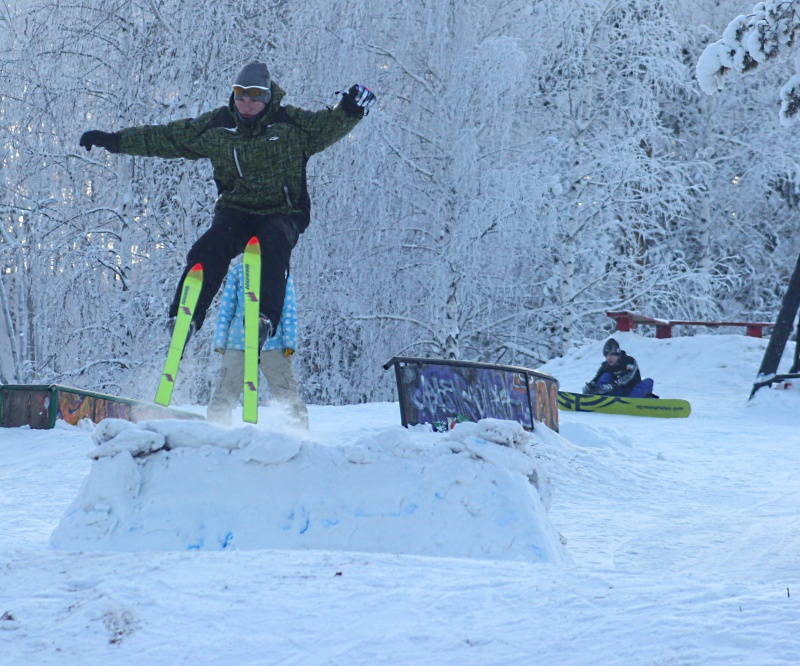 На горке в Академгородке
