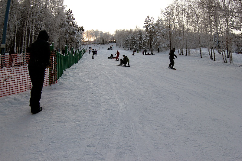 На горке в Академгородке