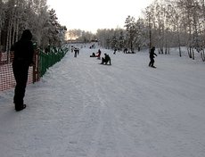 На горке в Академгородке