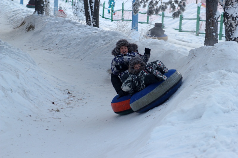На горке в Академгородке