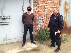 Один из задержанных. Фото пресс-службы ГУ МВД России по Иркутской области