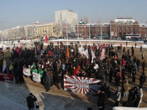 Митинг «За честные выборы» в Иркутске. Фото Никиты Добрынина