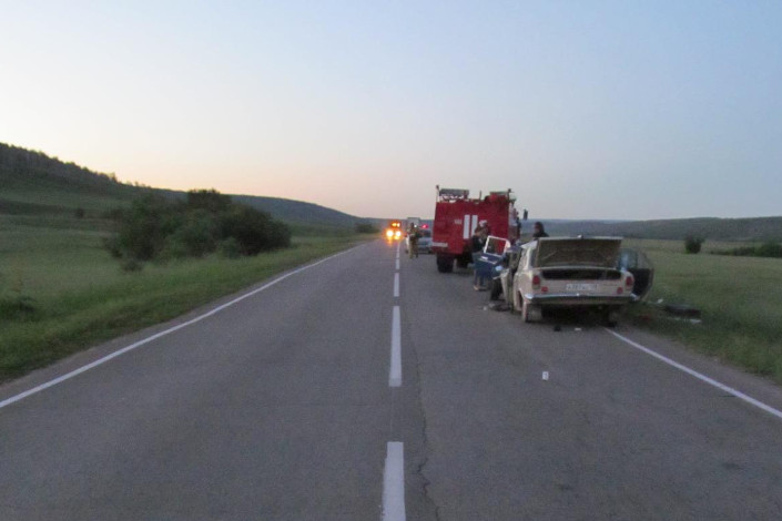 Место ДТП в Баяндаевском районе
