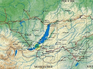 Эпицентр землетрясения на карте Байкальского филиала геофизической службы. Изображение с сайта www.seis-bykl.ru
