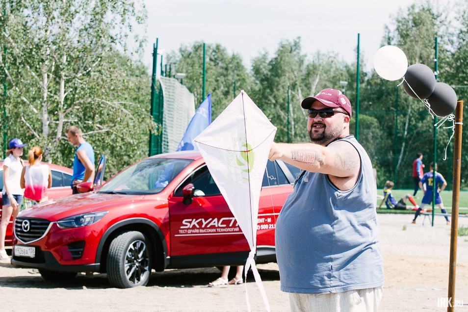 В рамках фестиваля состоялся конкурс по запуску воздушных змеев.