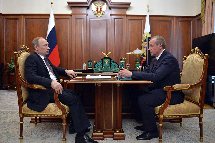 Владимир Путин с Сергеем Левченко. Фото kremlin.ru