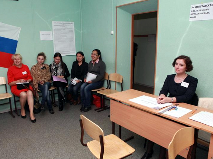 Избирательный участок. Фото www.irkutsk.izbirkom.ru