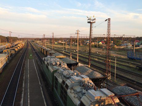 На железнодорожной станции. Фото ИА «Иркутск онлайн»