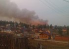 Пожар в поселке Березовый. Фото Алексея Лазарева