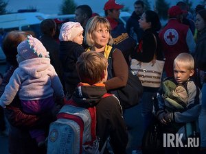 Вынужденные переселенцы с Украины. Фото Яны Ушаковой