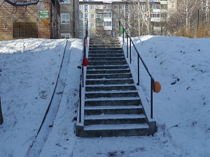Лестница. Фото предоставлено пресс-службой думы Иркутска
