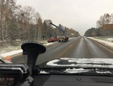 Московский тракт со стороны Ангарска. Фото Виталия