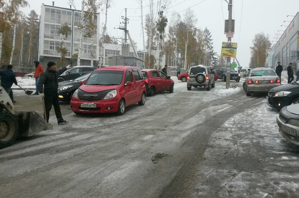 В микрорайоне Березовый. Фото «ДТП 38RUS»