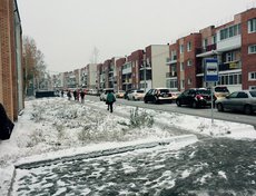 Березовый (Академгородок) утром. Пробка из Марково до Академгородка. Прислала Надежда Однорог