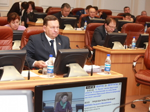 На сессии Законодательного собрания Иркутской области. Фото Андрея Федорова