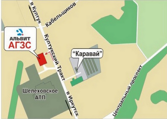 Шелехов. Использована карта 2gis.ru