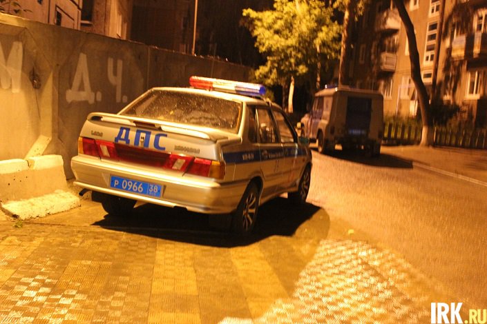 Полицейские машины. Фото IRK.ru