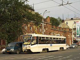 Трамвай в Иркутске. Фото с сайта www.transphoto.ru