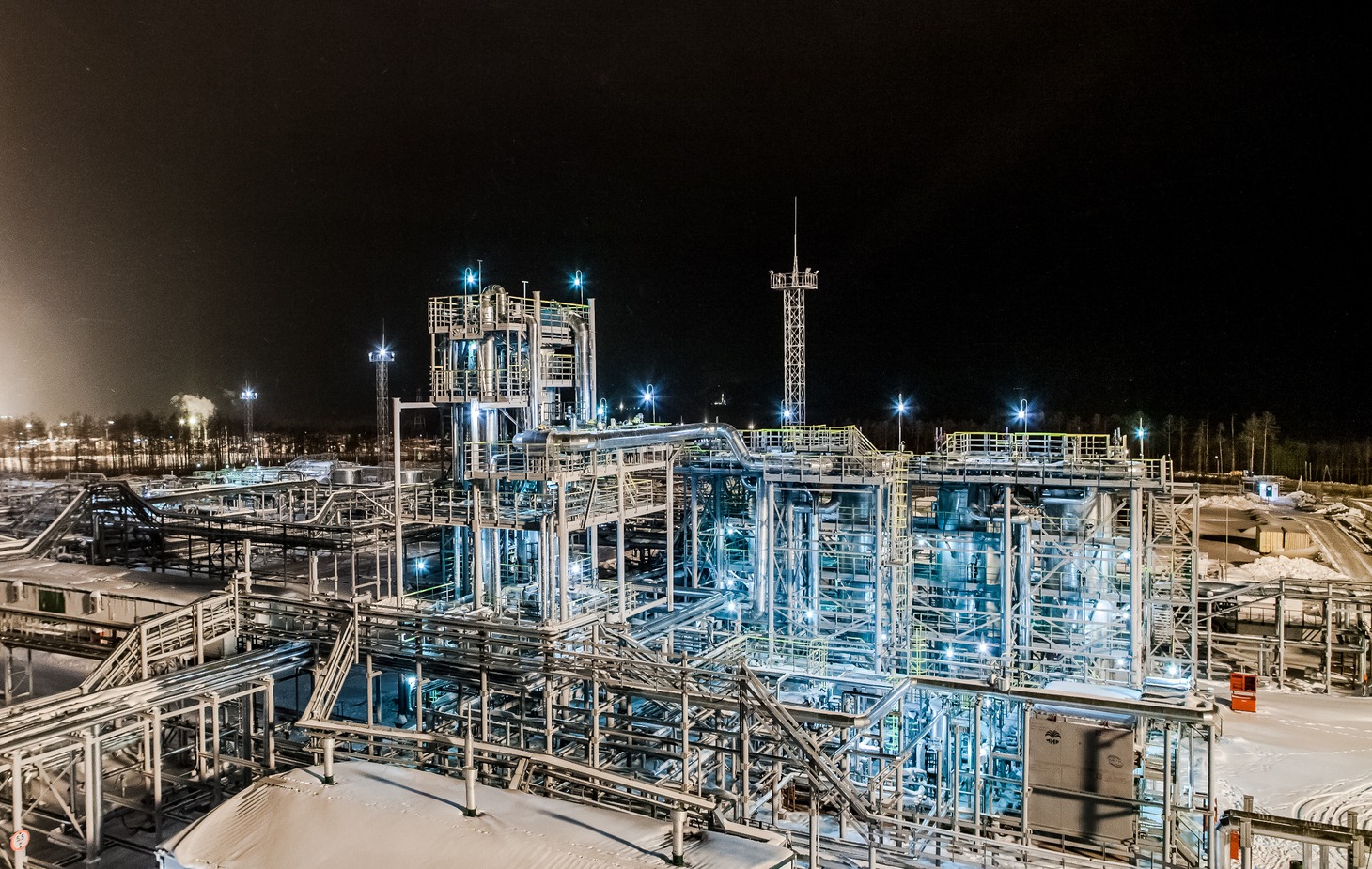 Установка подготовки сернистой нефти и сероочистки газа