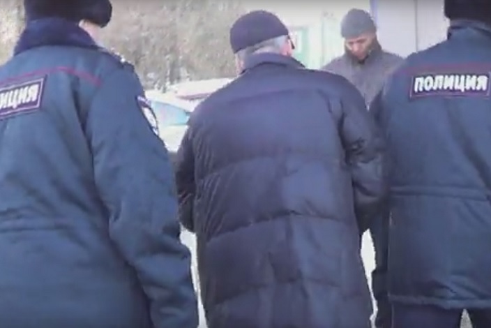 Один из задержанных. Скриншот видео ГУ МВД России по Иркутской области