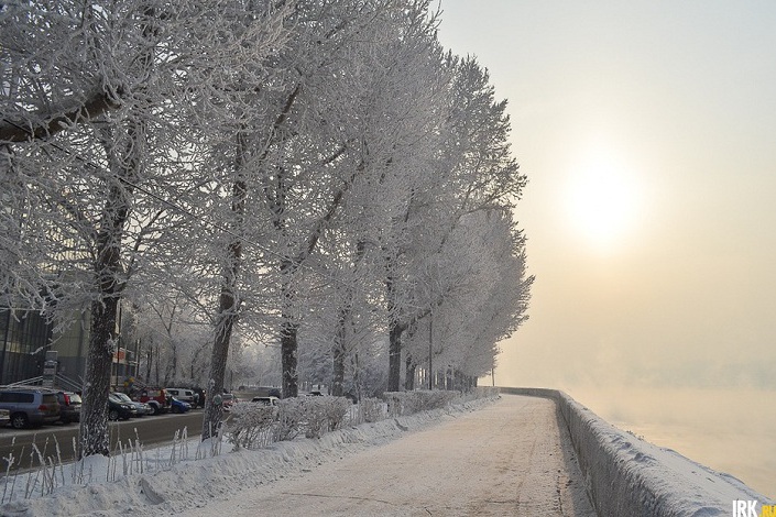 Зимний иркутск фото