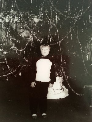 В образе пингвинёнка. 1982 год