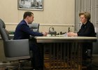 Дмитрий Медведев и Анна Попова. Фото с сайта government.ru