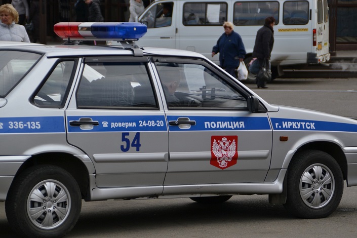 Полицейская машина. Фото Елены Алексеевой