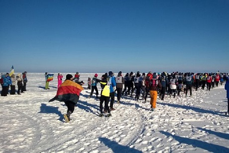 Участники марафона в 2014 году. Фото ИА «Иркутск онлайн»