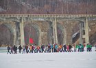 Участники ледового перехода. Фото Евгении Черниговой