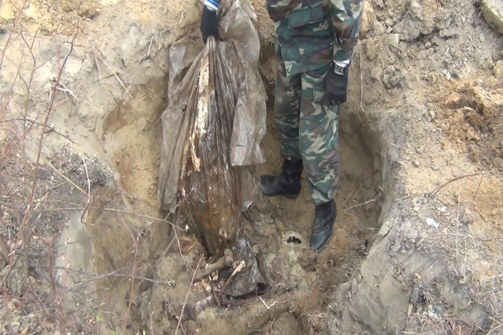 Найденные останки одной из жертв Попкова. Фото предоставлено Евгением Карчевским