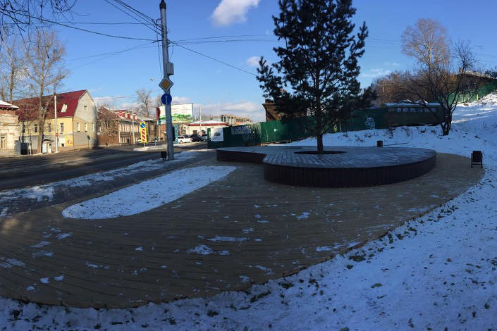 Сквер на улице Тимирязева. Фото со страницы проекта «Иркутские кварталы» в Facebook