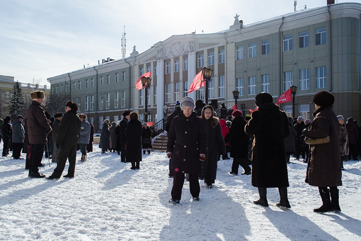 Митинг КПРФ в Иркутске. Фото Ильи Татарникова