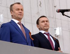Губернатор Иркутской области Сергей Ерощенко и мэр Иркутска Дмитрий Бердников