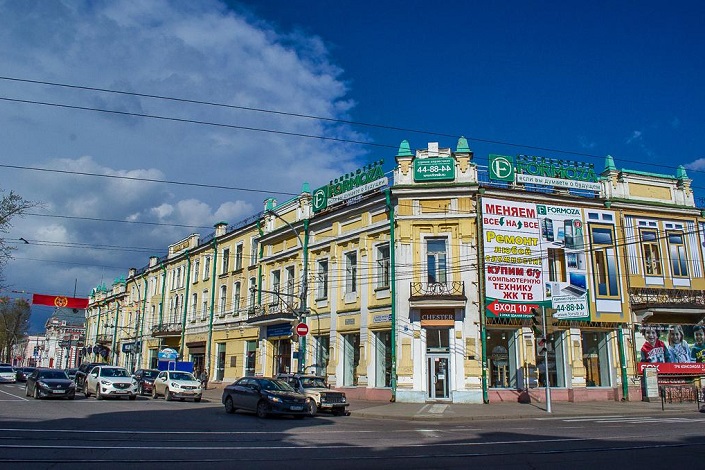 Здание на Карла Маркса, в котором находился госпиталь. Фото ИА «Иркутск онлайн»