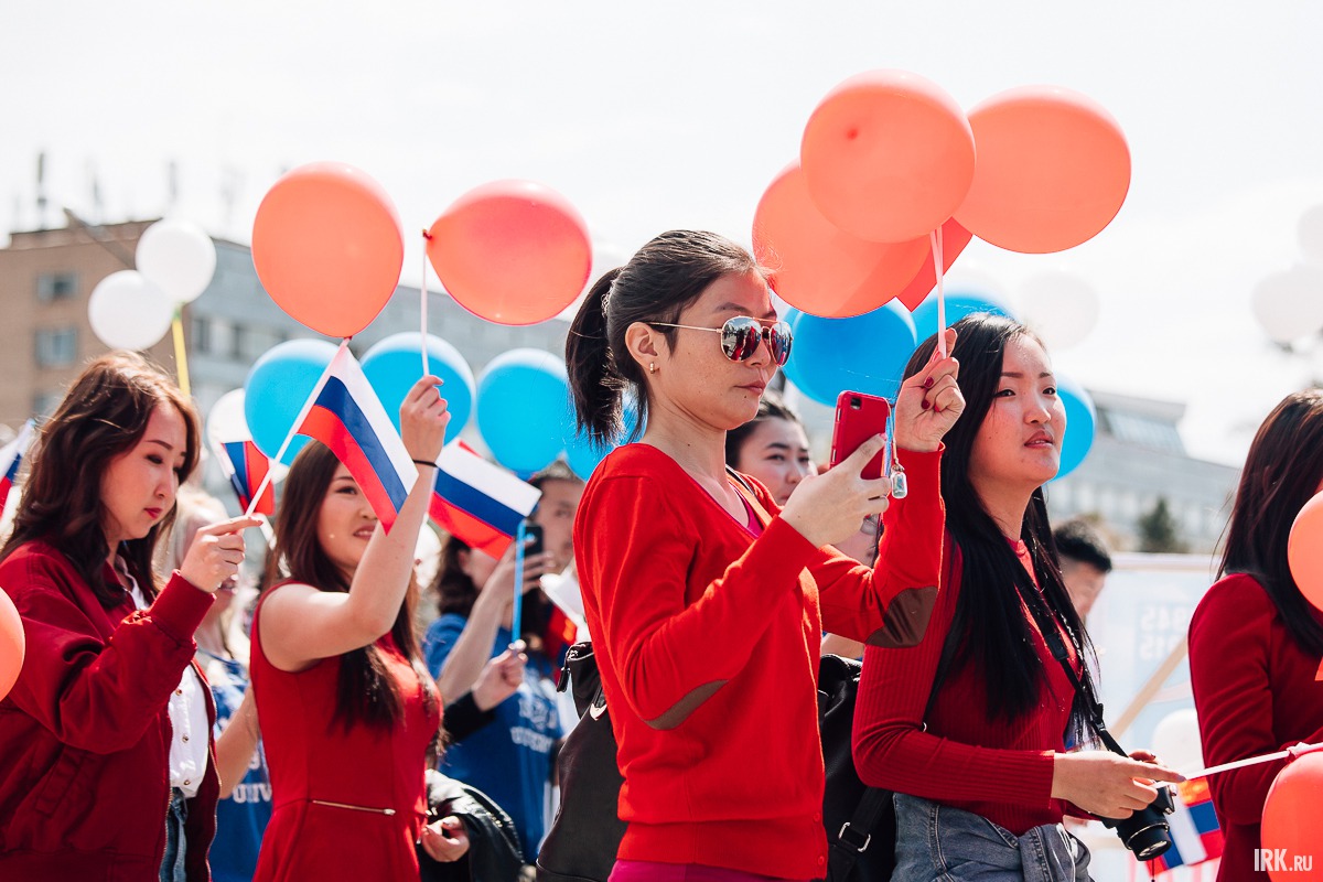 Впервые в шествии приняли участие монгольские студенты