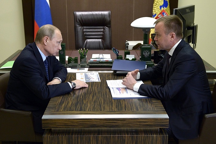 На встрече. Фото с сайта www.kremlin.ru