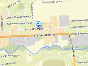 Улица Напольная. Изображение maps.yandex.ru