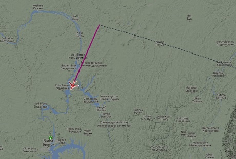 Японский самолет экстренно сел в Братске из-за отказа мотора