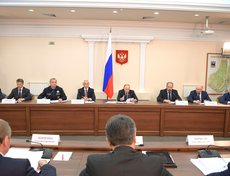 Совещание началось с доклада о ликвидации последствий природных пожаров на территории Сибири. Фото с сайта kremlin.ru