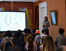 В самой усадьбе прошла познавательная лекция.