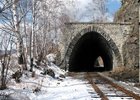 Зима на Кругобайкальской железной дороге. Фото В. Моисеевой
